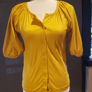 Buttercup Ruched Sleeve Blouse